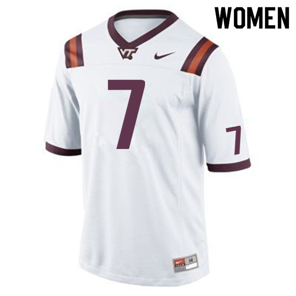 Women #7 Michael Vick Virginia Tech Hokies College Football Jerseys Sale-Maroon